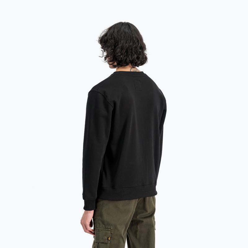 Férfi Alpha Industries Basic Small Logo pulóver fekete 4