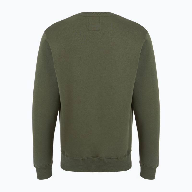Férfi Alpha Industries Basic Small Logo pulóver sötét olajzöld színű 6