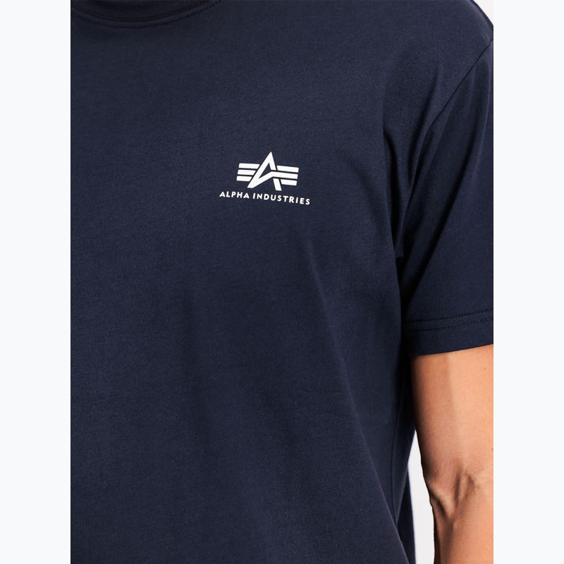 Férfi Alpha Industries Basic Small Logo póló rep.kék 6