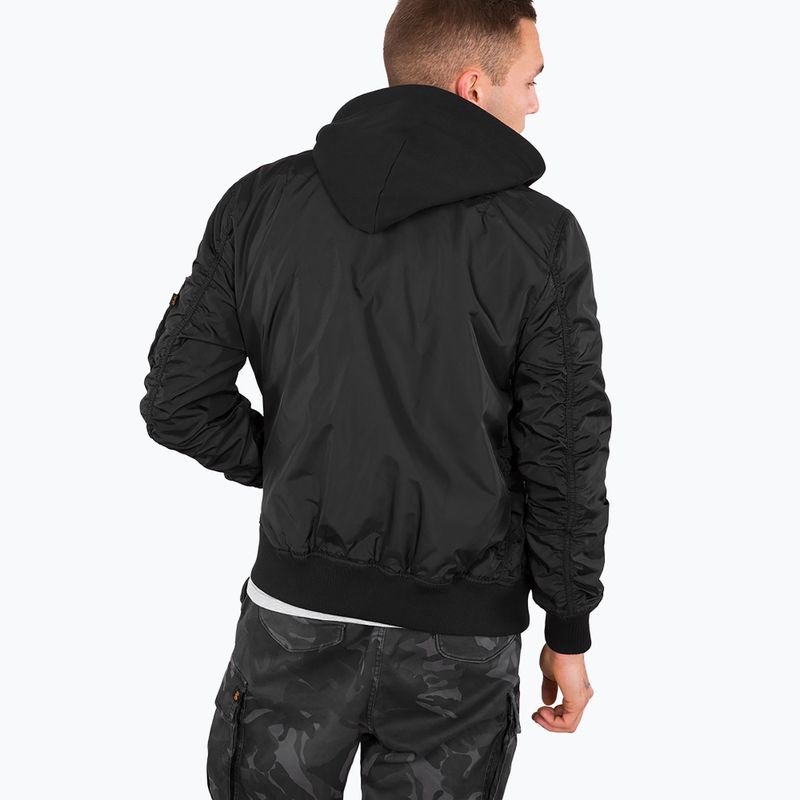 Alpha Industries férfi dzseki MA-1 TT Two Tone Hood fekete/fekete 2