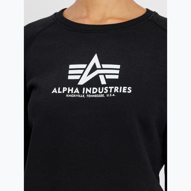 Alpha Industries női pulóver New Basic fekete 5
