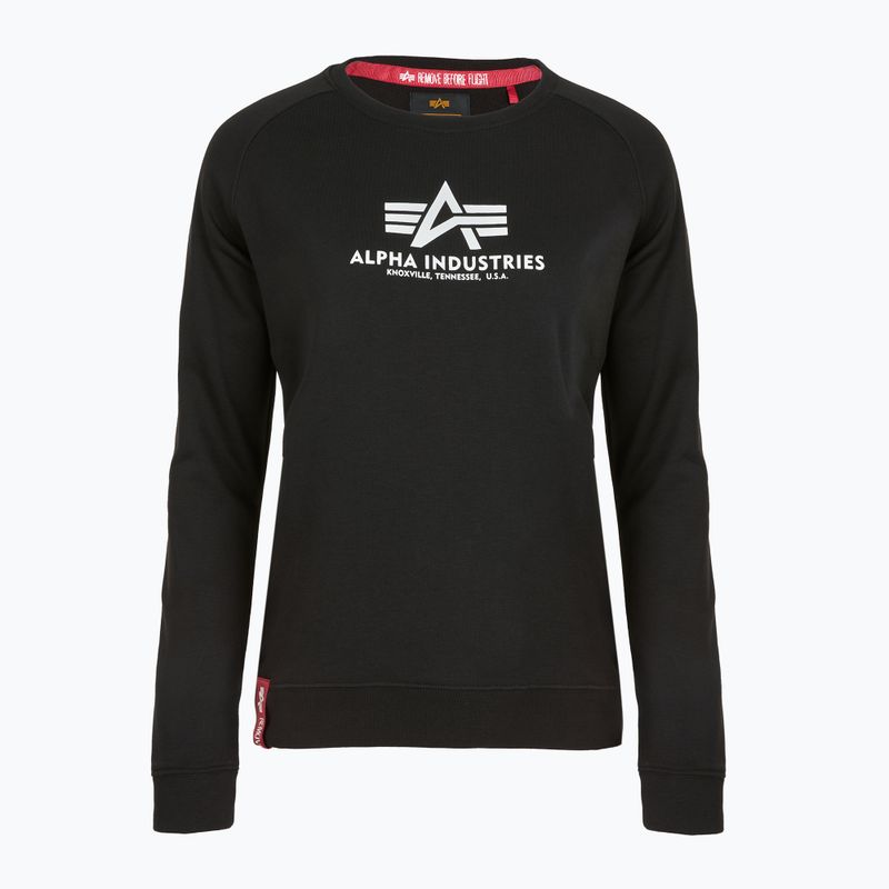 Alpha Industries női pulóver New Basic fekete 6
