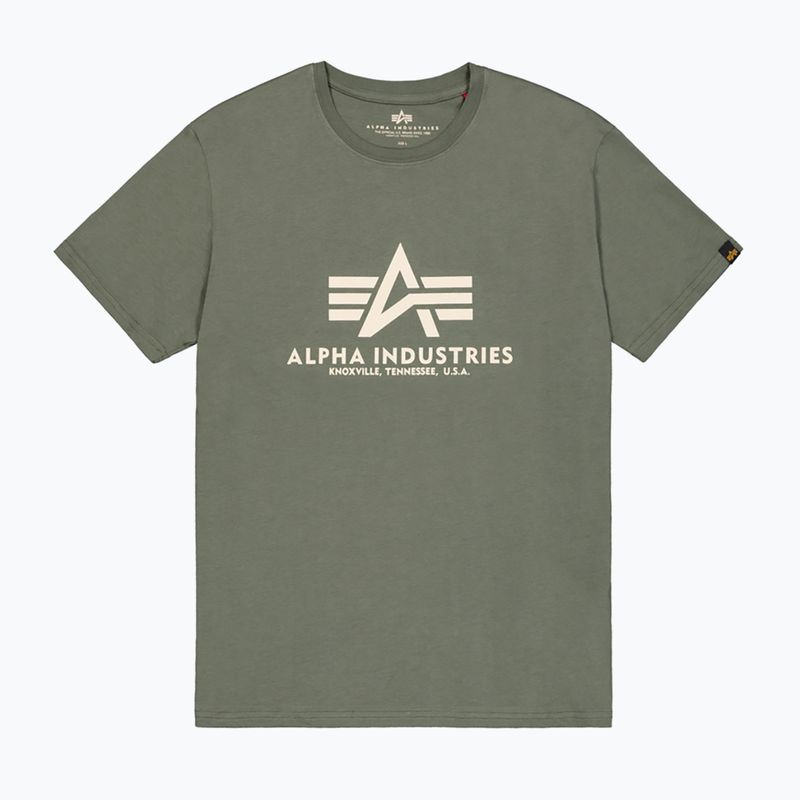 Alpha Industries férfi basic vintage zöld póló pólóing 6