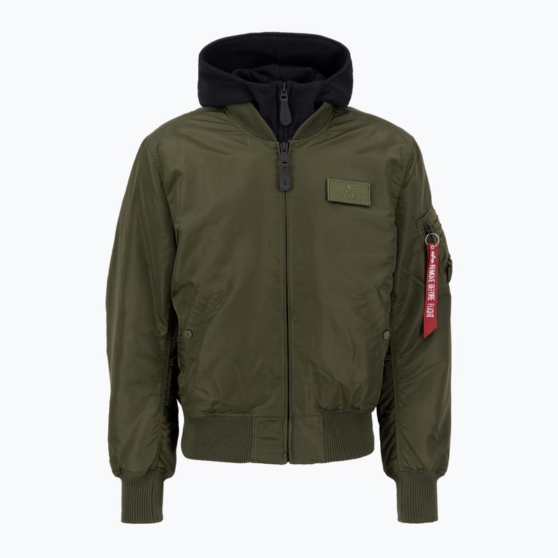 Alpha Industries MA-1 D-Tec férfi dzseki sötétzöld / fekete