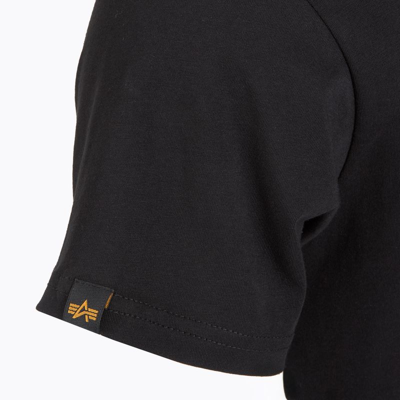 Alpha Industries férfi póló Backprint fekete 4