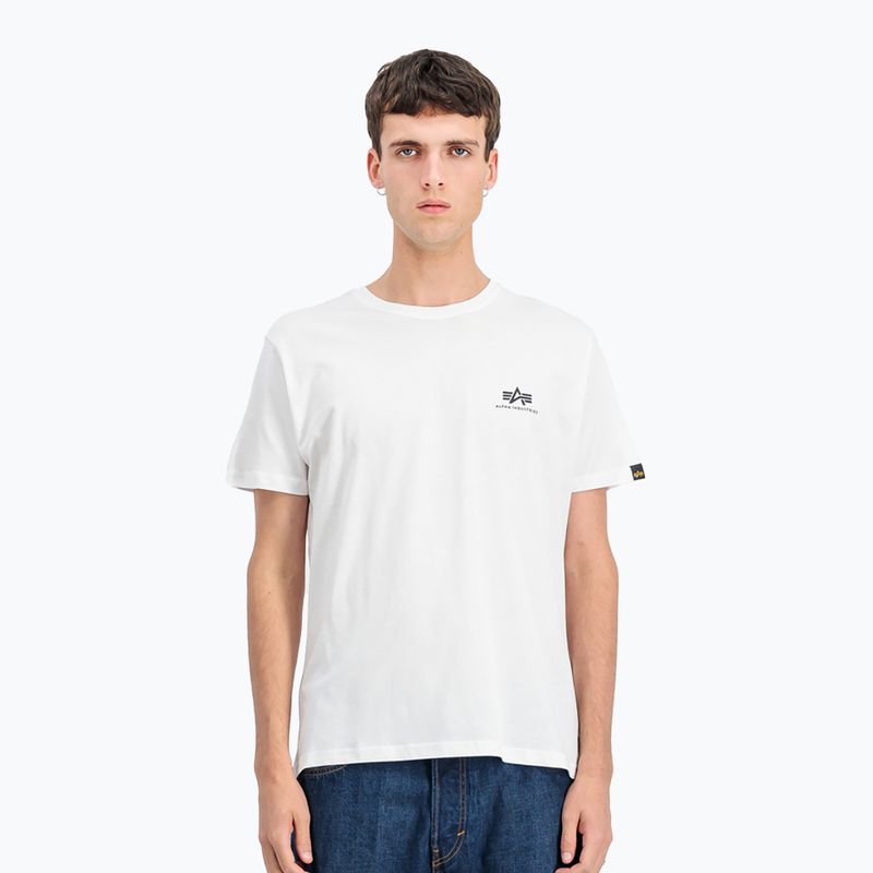 Alpha Industries férfi póló Backprint fehér