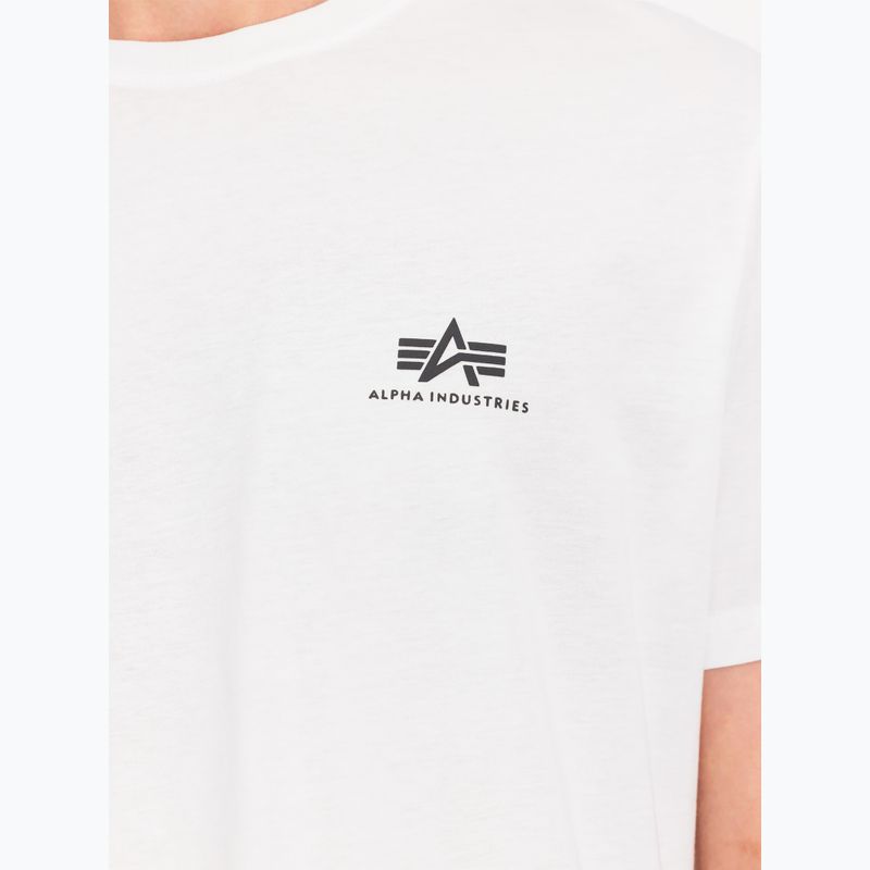 Alpha Industries férfi póló Backprint fehér 6