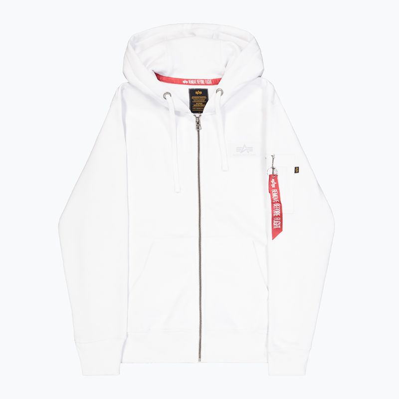 Alpha Industries férfi pulóver Back Print Zip fehér 8