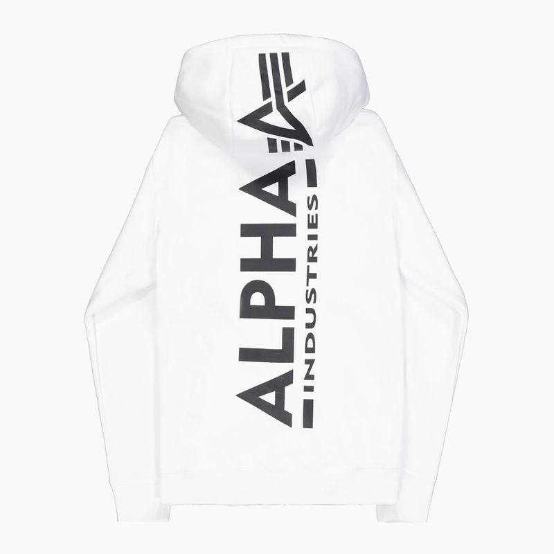 Alpha Industries férfi pulóver Back Print Zip fehér 9