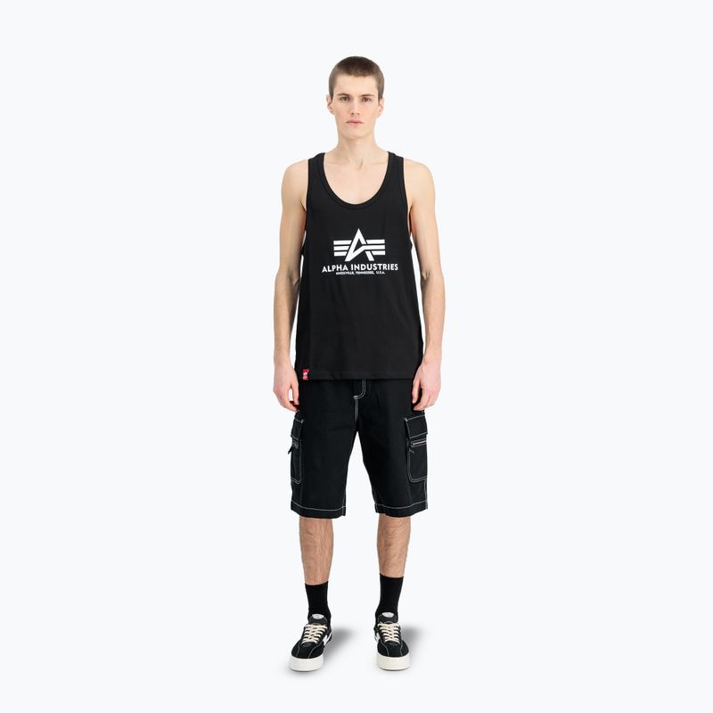 Férfi Alpha Industries Basic Tank Body Building póló fekete 2