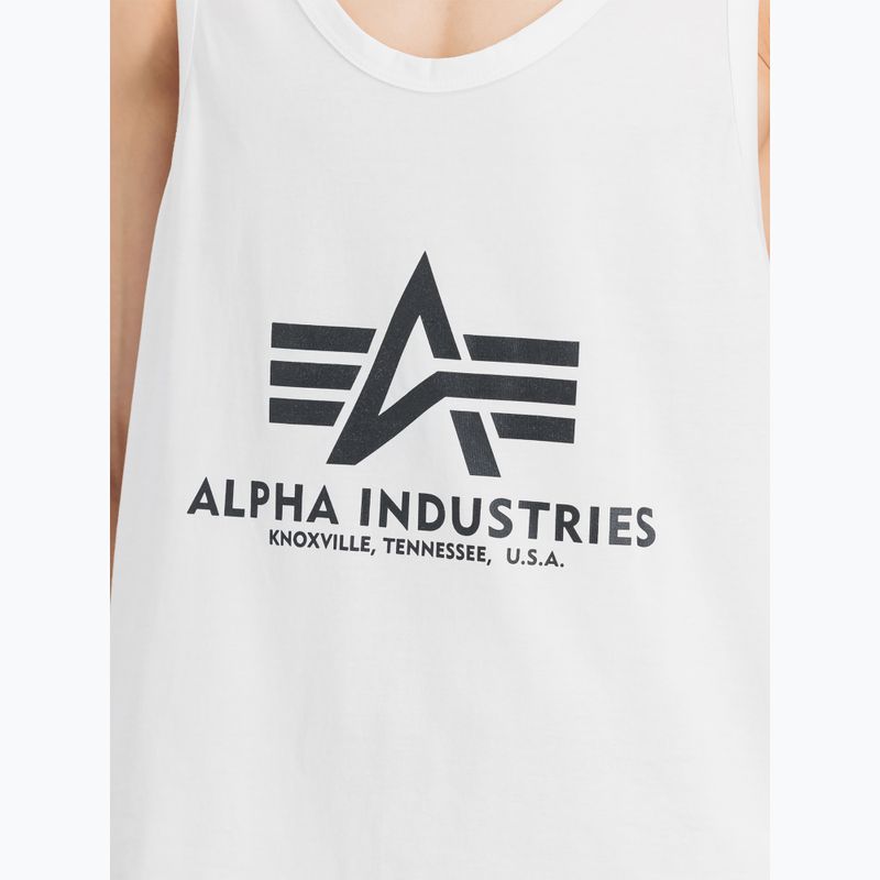 Férfi Alpha Industries Basic Tank Body Building póló fehér 5