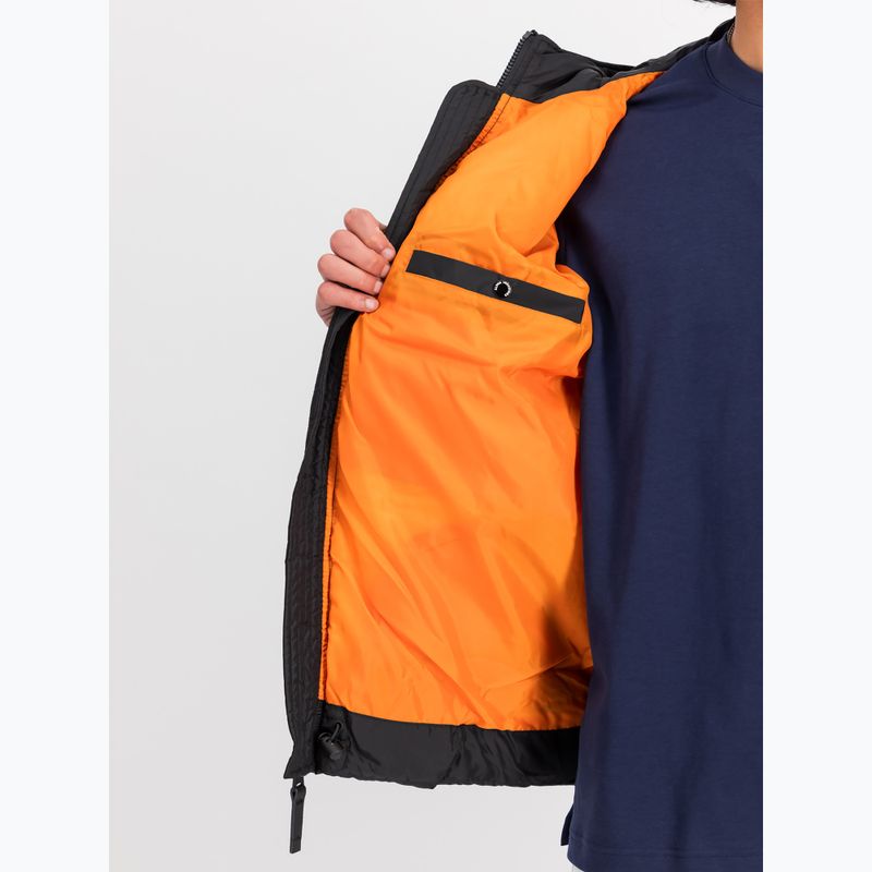 Férfi Alpha Industries kapucnis puffer dzseki Faux Down kabát fekete 6