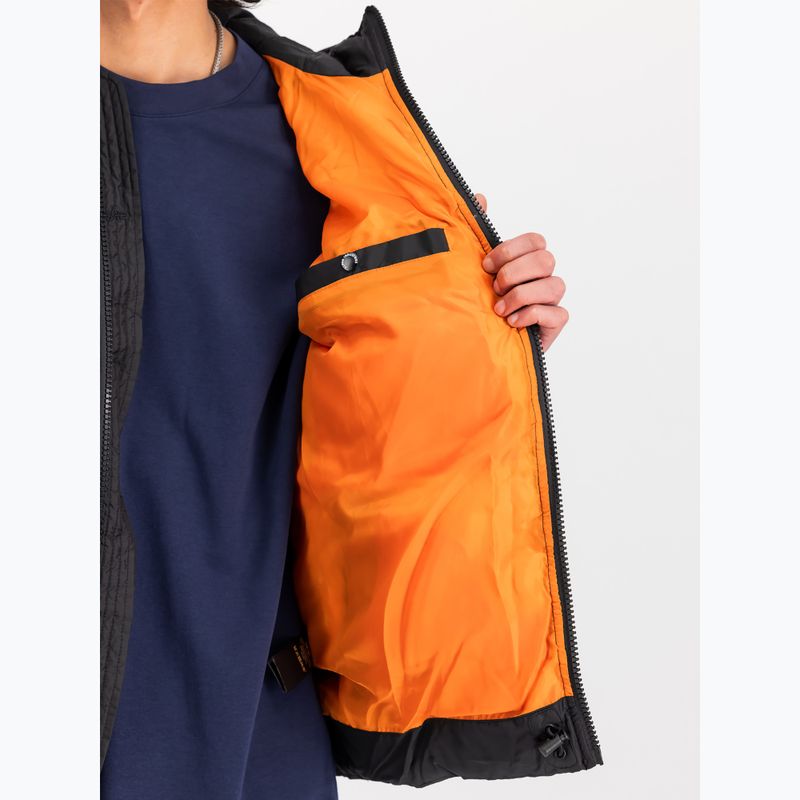 Férfi Alpha Industries kapucnis puffer dzseki Faux Down kabát fekete 7