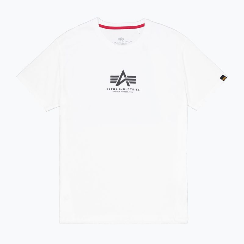 Alpha Industries férfi Basic Mid Logo póló fehér 7
