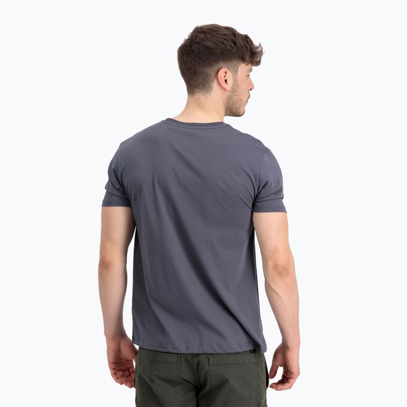 Alpha Industries férfi Basic Mid Logo szürke/fekete/fekete póló 3