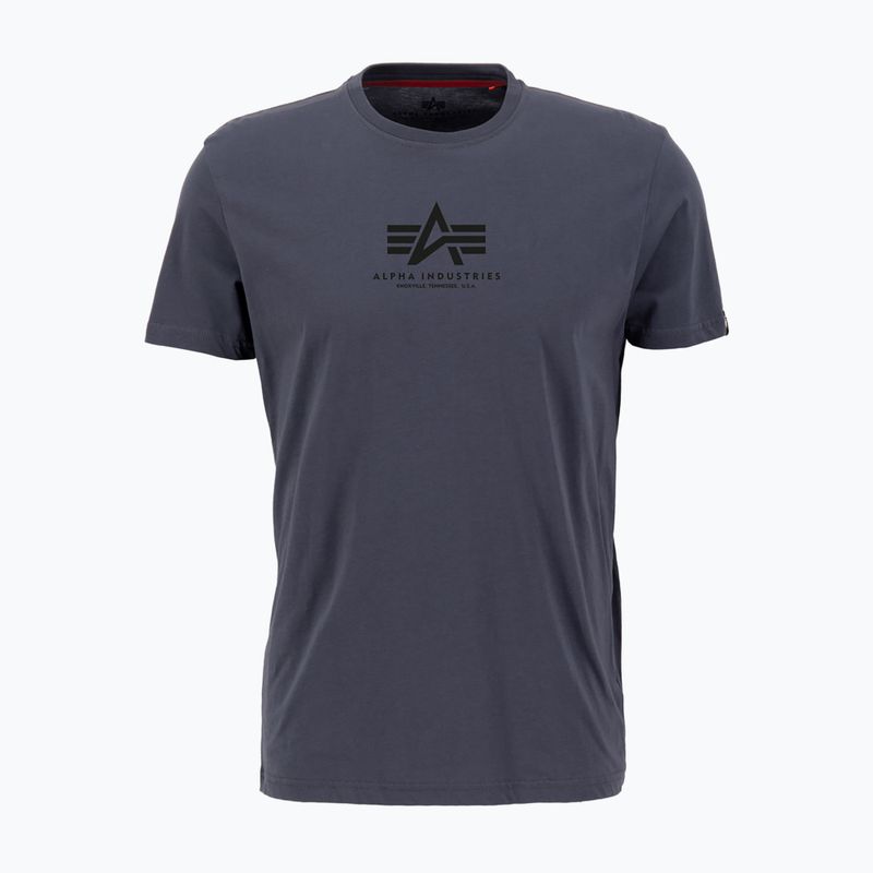 Alpha Industries férfi Basic Mid Logo szürke/fekete/fekete póló 4