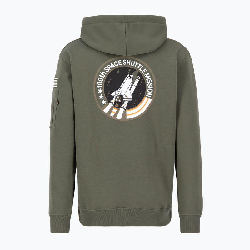 Férfi pulóver Alpha Industries Space Shuttle dark olive 2