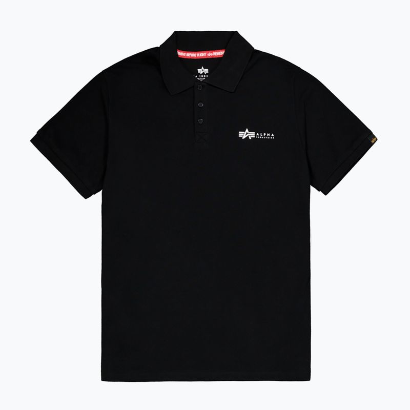 Férfi Alpha Industries Basic Polo Small Logo póló fekete 6
