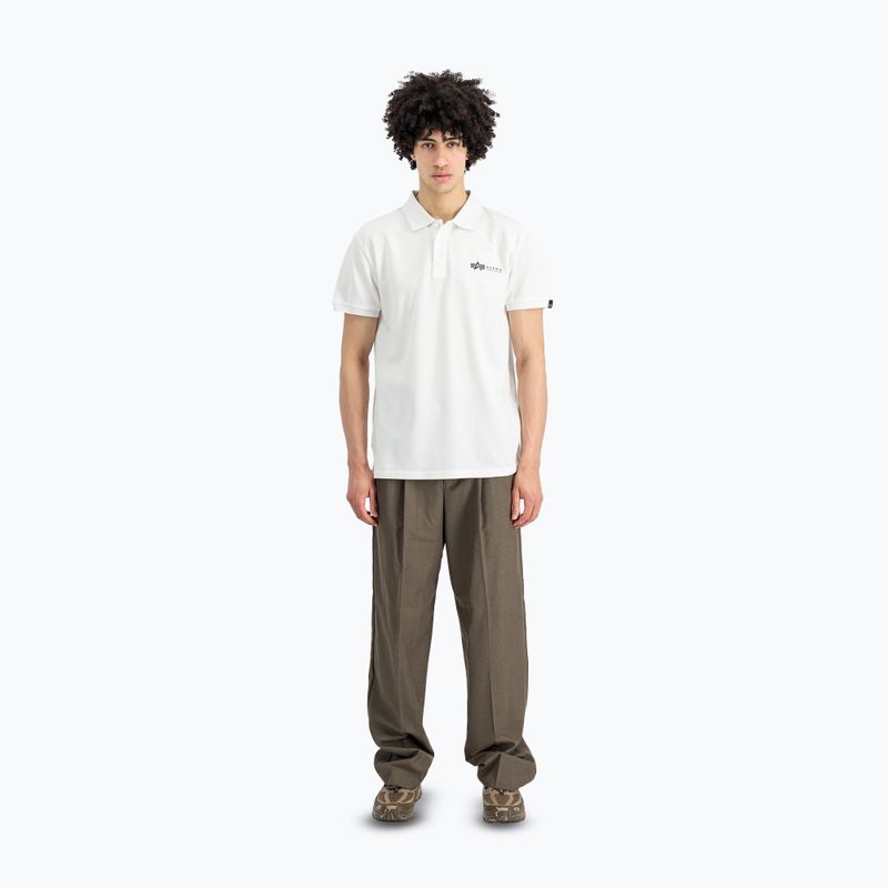 Férfi Alpha Industries Basic Polo Small Logo póló fehér 2