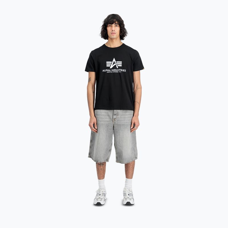 Alpha Industries férfi Basic póló (2 db) fekete 2