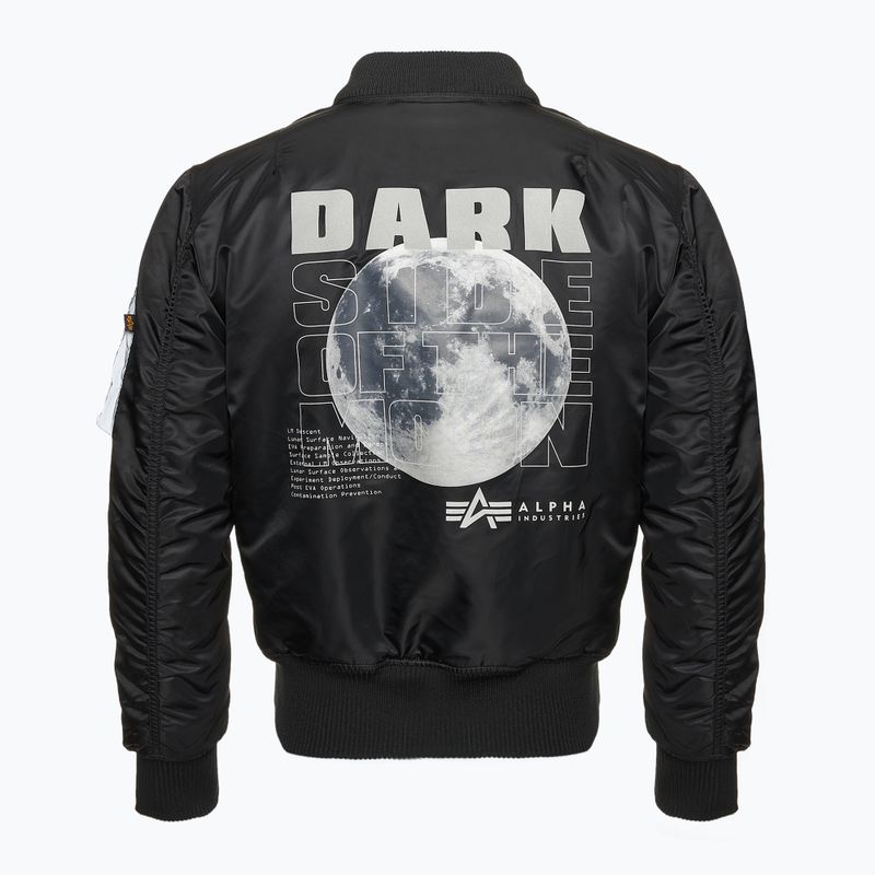 Férfi Alpha Industries MA-1 VF Hood Dark Side fekete / fényvisszaverő kabát 3