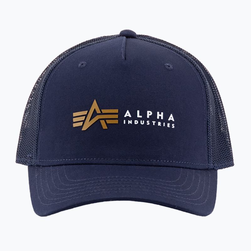 Férfi Alpha Industries Label Trucker baseball sapka rep.blue