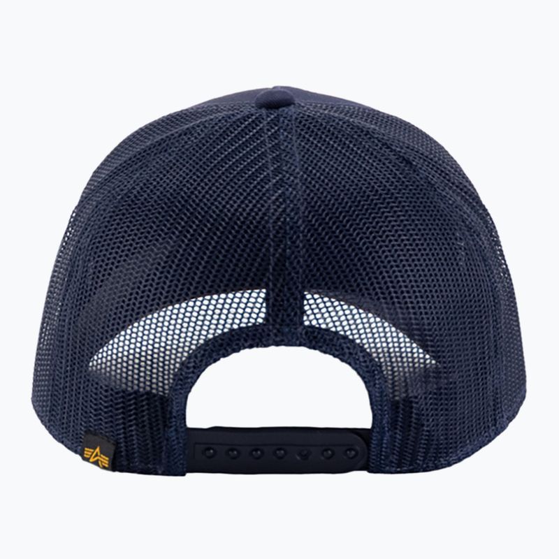 Férfi Alpha Industries Label Trucker baseball sapka rep.blue 2