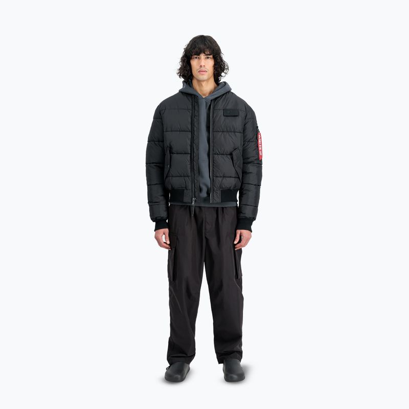 Férfi Alpha Industries MA-1 Puffer Bomber dzseki fekete 2
