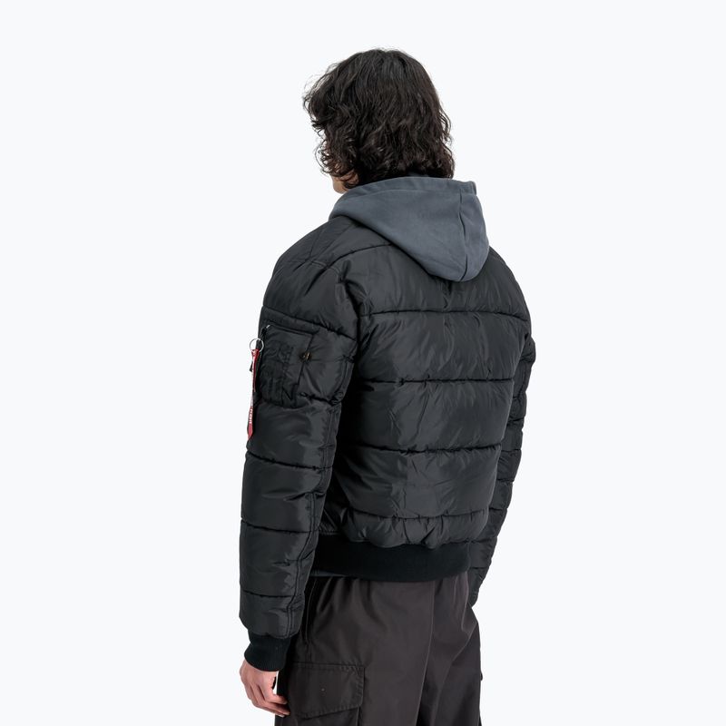 Férfi Alpha Industries MA-1 Puffer Bomber dzseki fekete 3