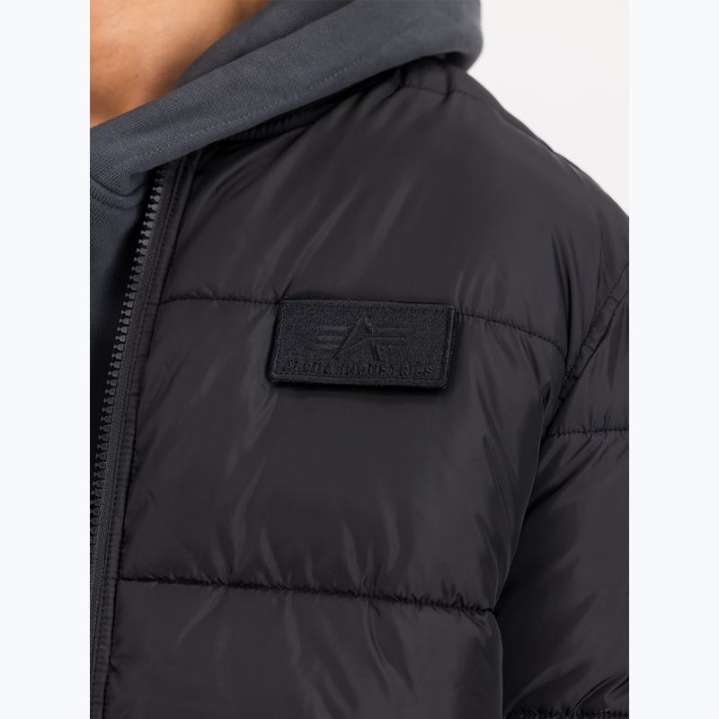 Férfi Alpha Industries MA-1 Puffer Bomber dzseki fekete 4