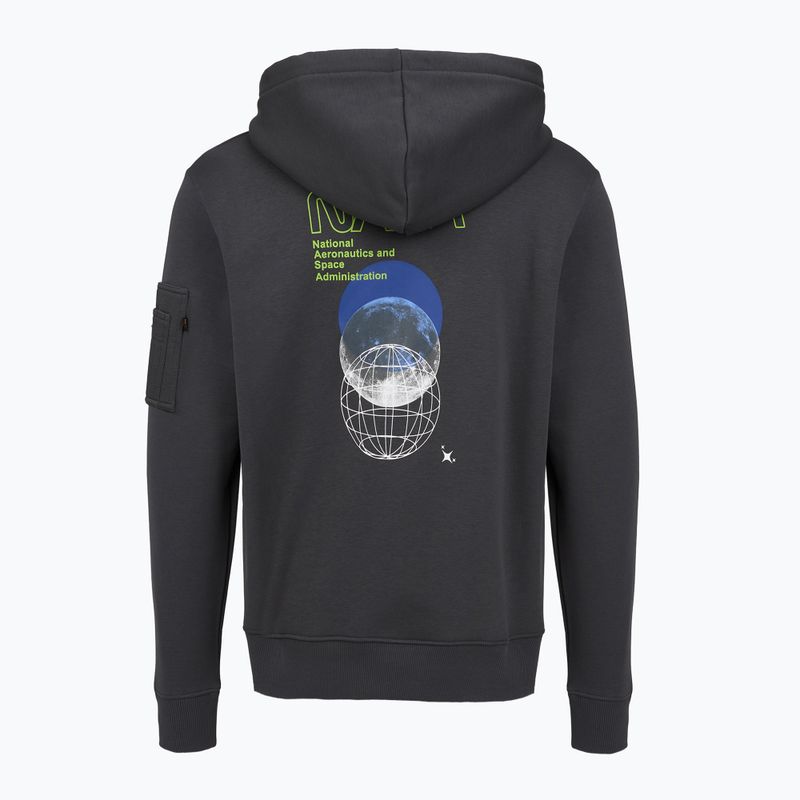 Férfi pulóver Alpha Industries NASA Orbit vintage grey 2