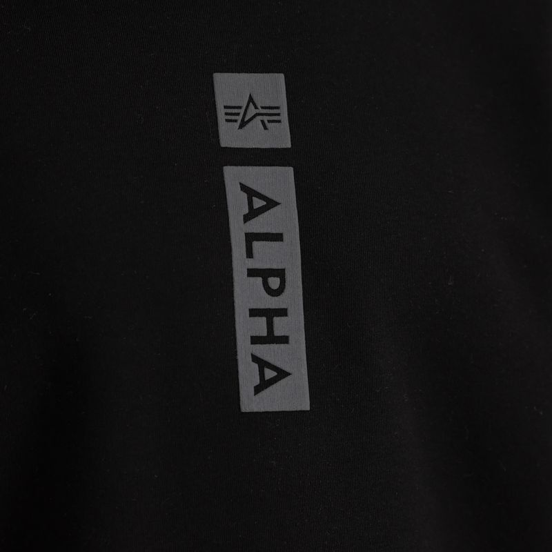 Férfi Alpha Industries fényvisszaverő pulóver fekete 6
