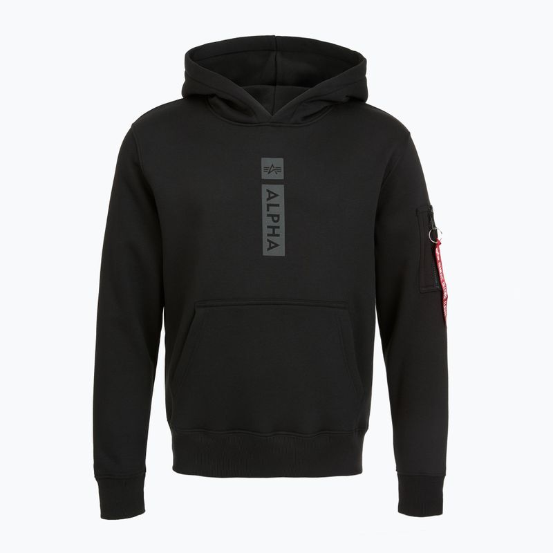 Férfi Alpha Industries Puff Print kapucnis pulóver fekete 6