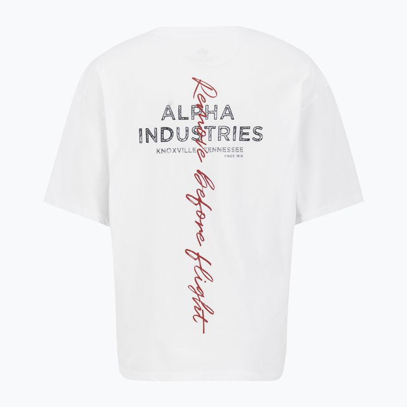 Férfi póló Alpha Industries Signature BP T white 2