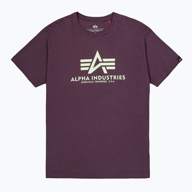 Férfi póló Alpha Industries Basic plum