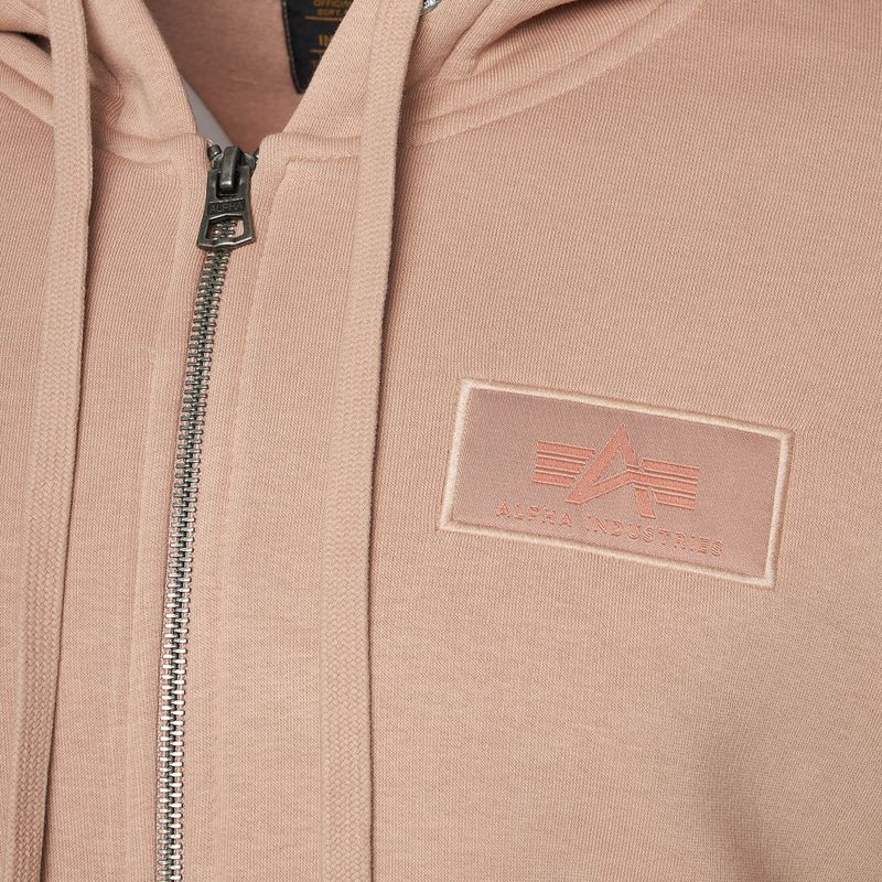 Férfi pulóver Alpha Industries Back Print Zip dusty coral 3