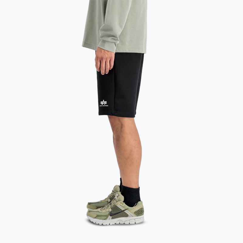 Férfi Alpha Industries Basic Small Logo II rövidnadrág fekete 5
