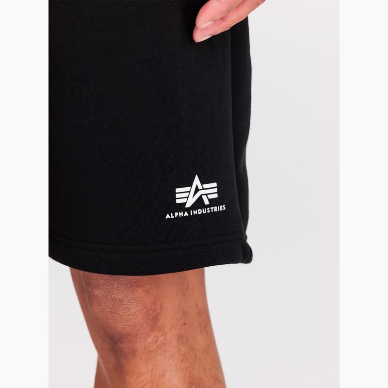 Férfi Alpha Industries Basic Small Logo II rövidnadrág fekete 6