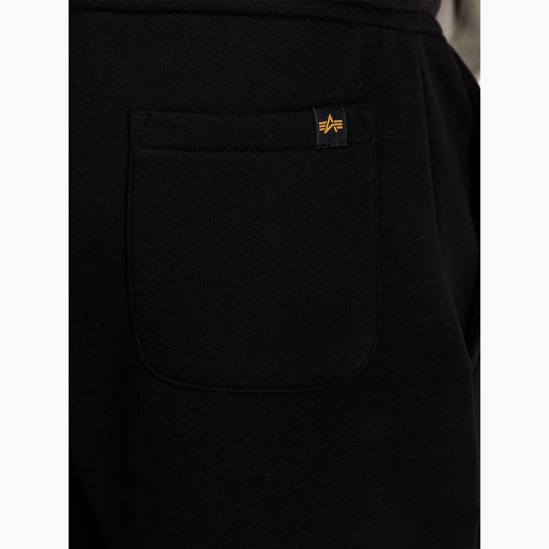 Férfi Alpha Industries Basic Small Logo II rövidnadrág fekete 7