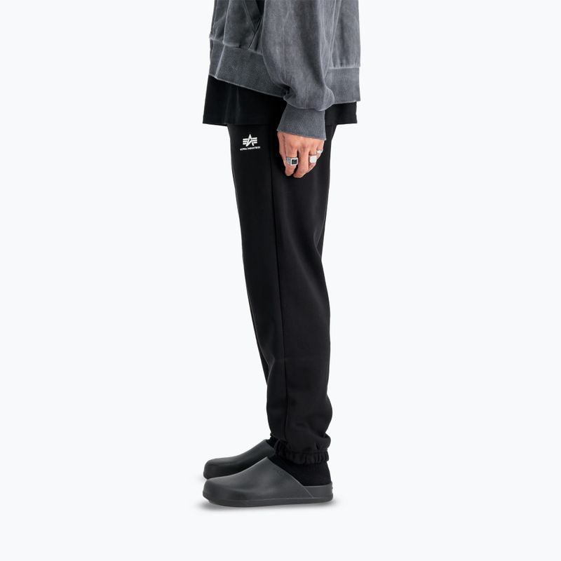 Férfi Alpha Industries Basic Small Logo II Jogger nadrág fekete 5