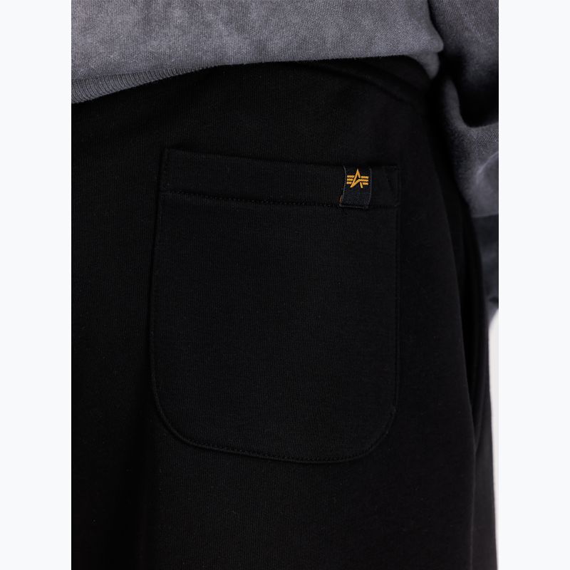Férfi Alpha Industries Basic Small Logo II Jogger nadrág fekete 7