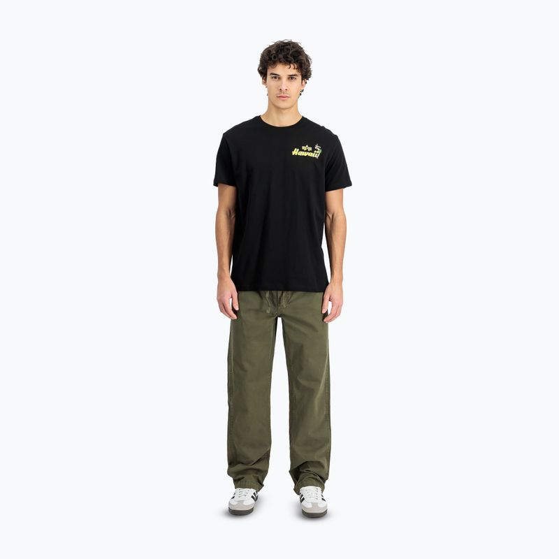 Alpha Industries férfi Pearl Harbor Back Print póló fekete 2