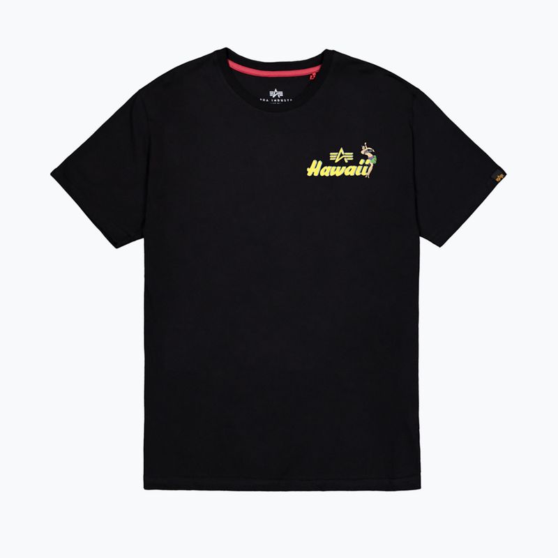 Alpha Industries férfi Pearl Harbor Back Print póló fekete 7