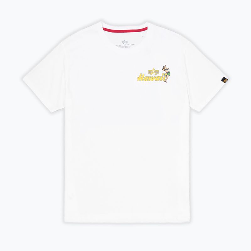 Alpha Industries férfi Pearl Harbor Back Print T-shirt fehér 5