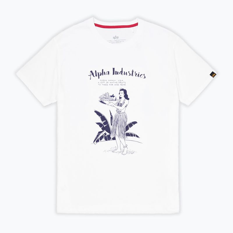 Alpha Industries férfi póló Hawaii fehér 6
