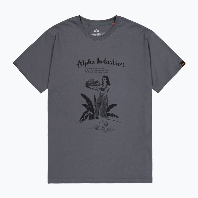 Alpha Industries férfi póló Hawaii vintage szürke 7