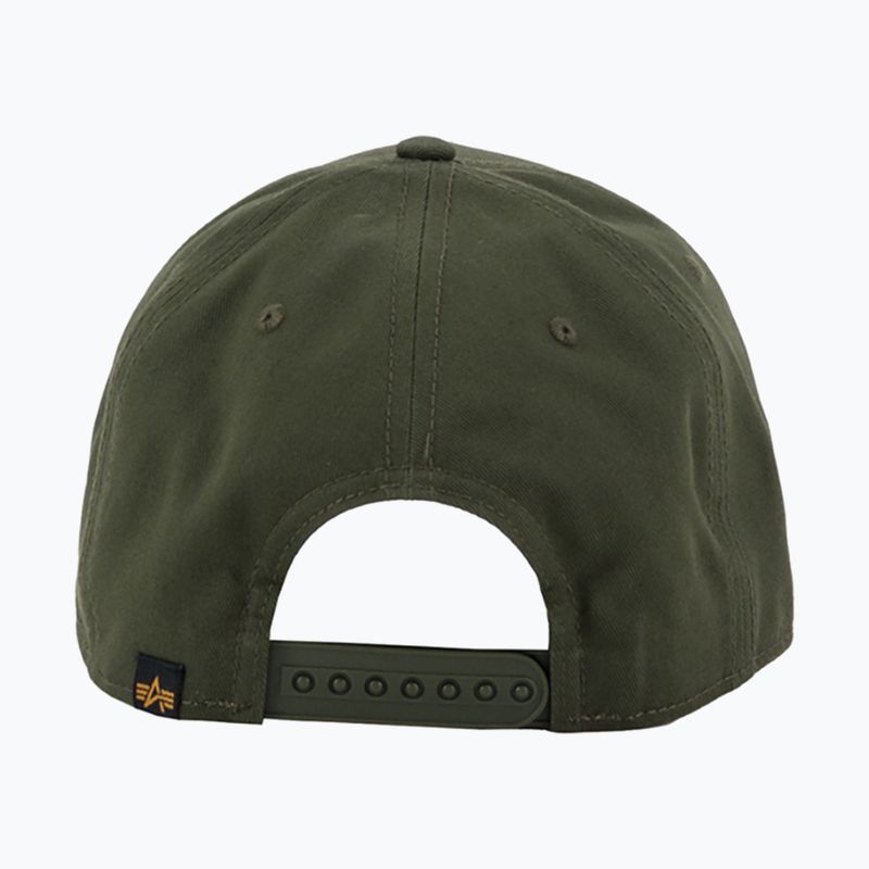 Alpha Industries Crew Camo sötét olajzöld baseball sapka 2