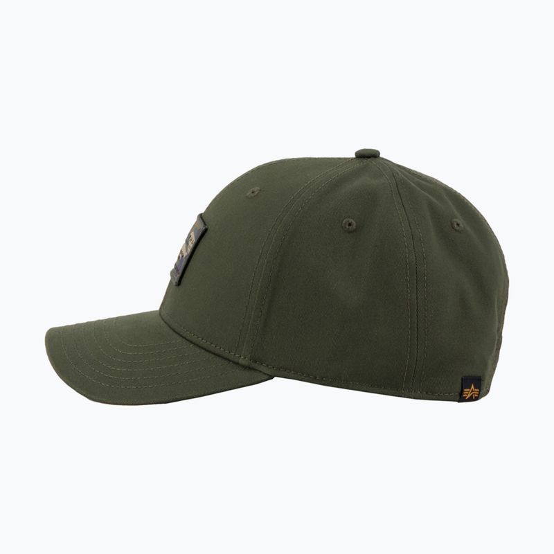Alpha Industries Crew Camo sötét olajzöld baseball sapka 4