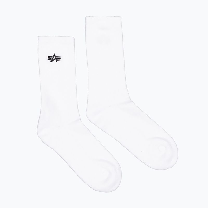 Alpha Industries férfi zokni Basic 3 pár fehér 2
