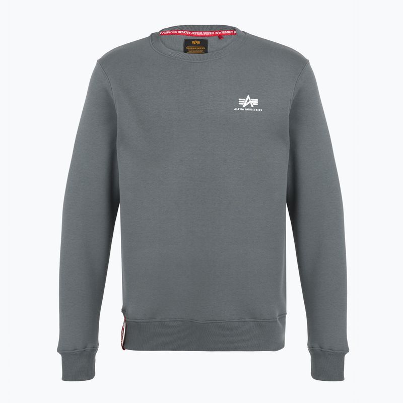 Férfi Alpha Industries Basic Small Logo farmer kék melegítő pulóver 5